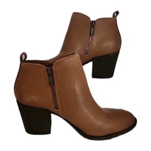 Lucky Brand Basel Ankle Booties Latte Lancaster Women's 7.5M